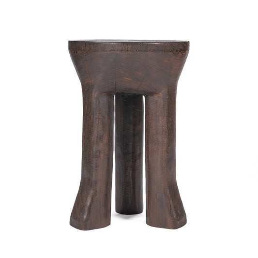 Houten bijzettafel Java tripod donker walnoot
