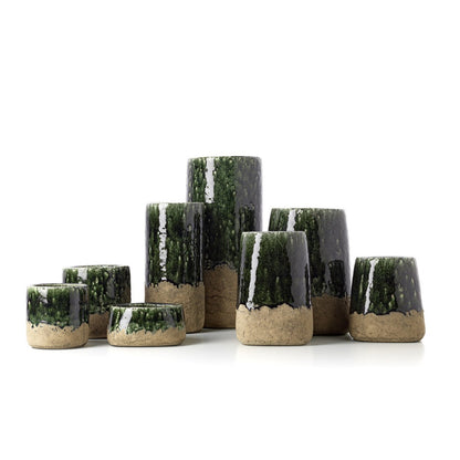 Steengoed plantenbak Moss betongroen - M