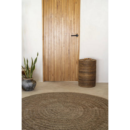 Ronde zeegrastapijt naturel - 200 cm