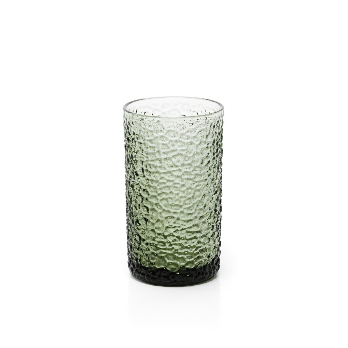 Glazen highball glas Pebble groen