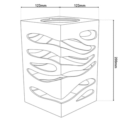 LED Solar Deco Hilda Marmerlook - 20 cm