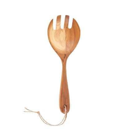 Teakhouten saladevork naturel