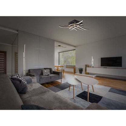 LED Tafellamp Onda Zwart - 44 cm