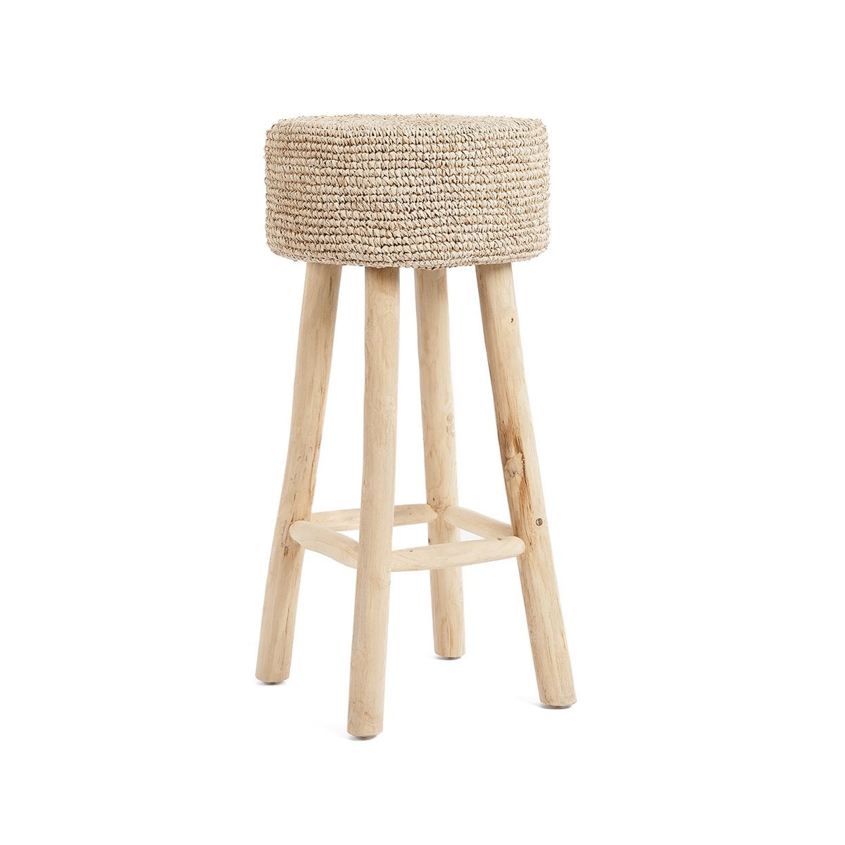 Raffia barkruk naturel
