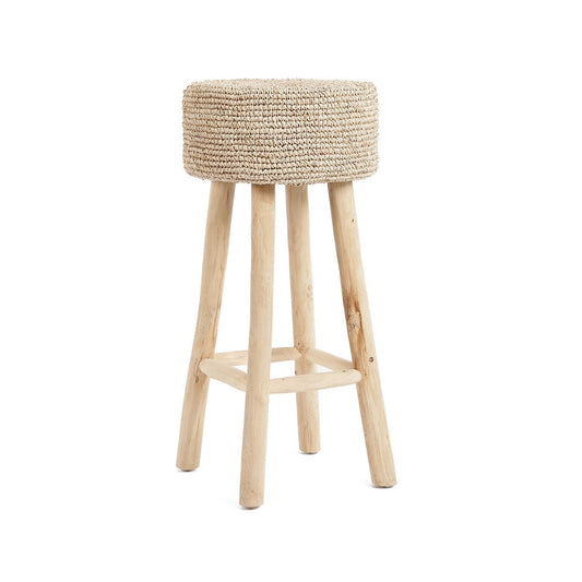 Raffia barkruk naturel