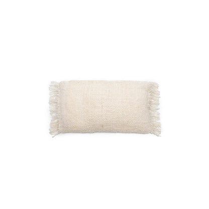 Katoenen kussenhoes Oh my gee crème - 30x50 cm