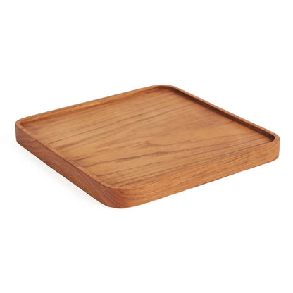 Teak vierkant bord naturel