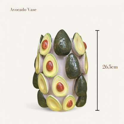 Keramische avocado vaas Avocado groen