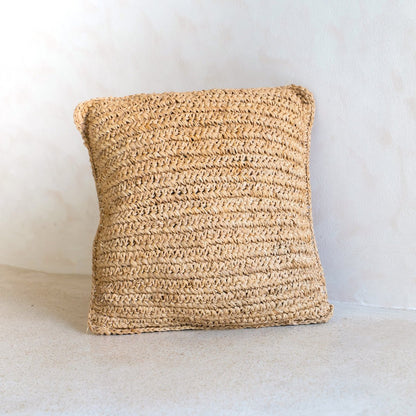 Sierkussen Jiwa Raffia Beige - 40x40 cm