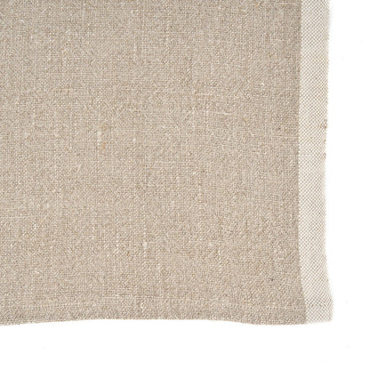 Linnen keukenhanddoek Vispatroon naturel wit - 50x70 cm