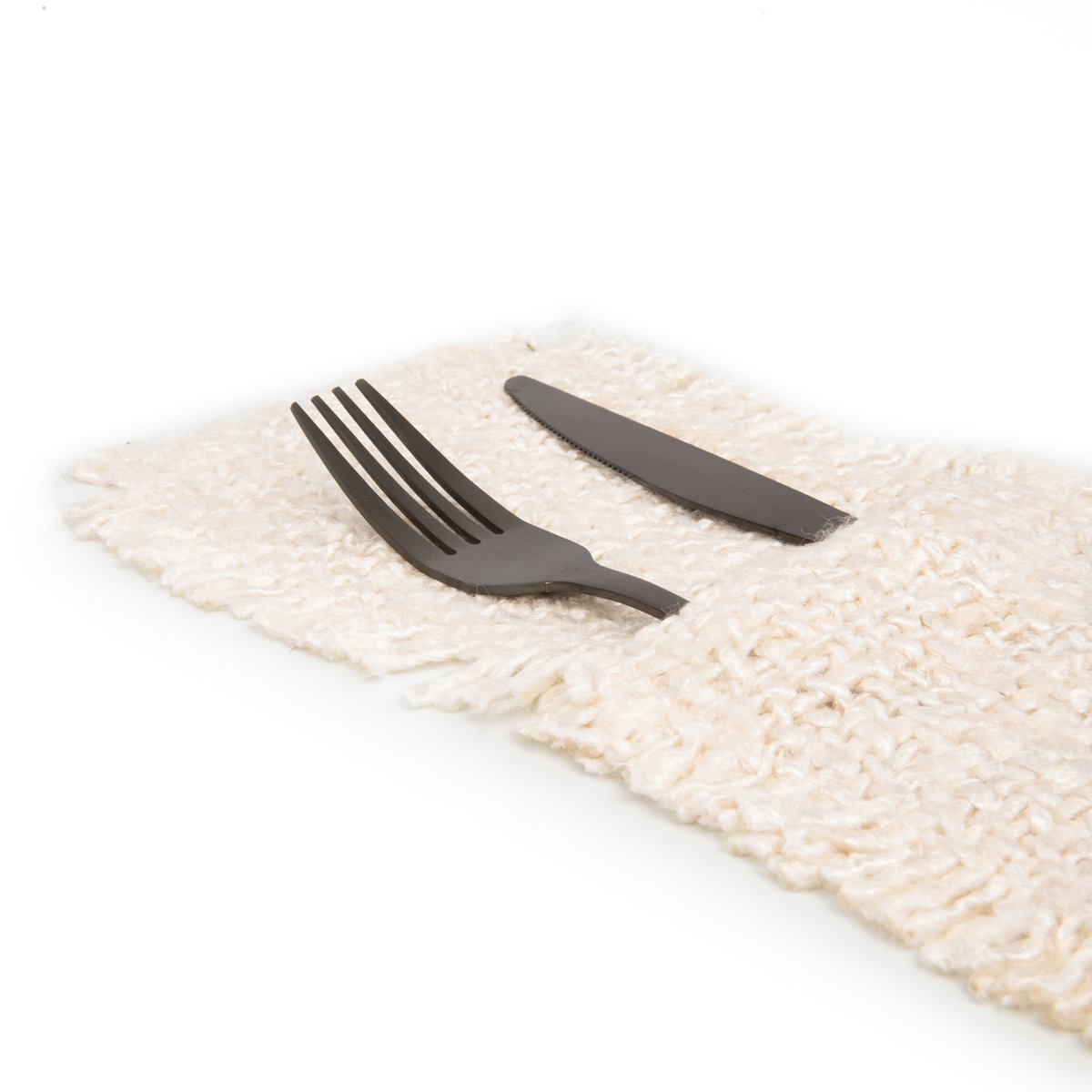 Katoenen bestekhouder Luxe creme