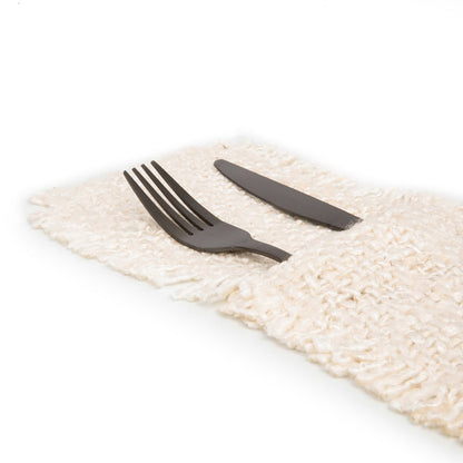 Katoenen bestekhouder Luxe creme