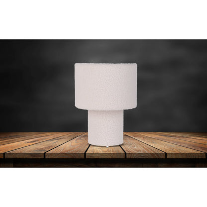 Tafellamp Fluffy Wit - 31 cm (E27)