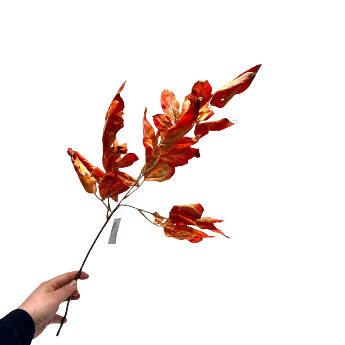 Zijden kunstbloem Herfstserie geel - 66 cm