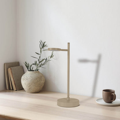 Snoerloze Tafellamp Lupa Amandel - 45 cm (Touch/Dimbaar)