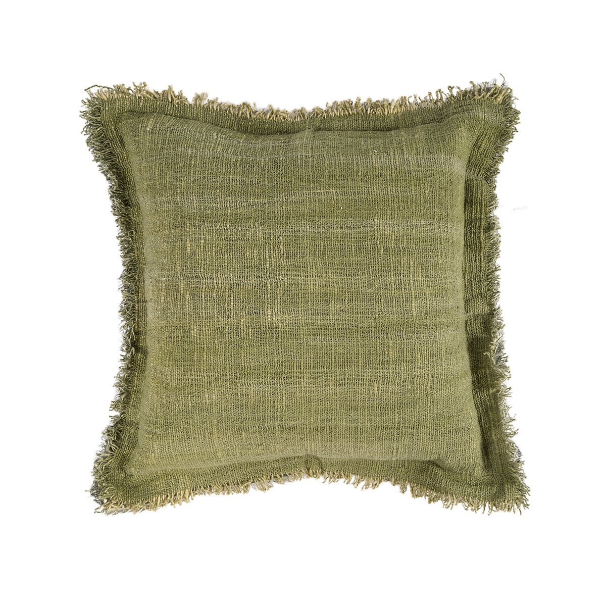 Kussenhoes Jungle fringe groen - 50x50 cm