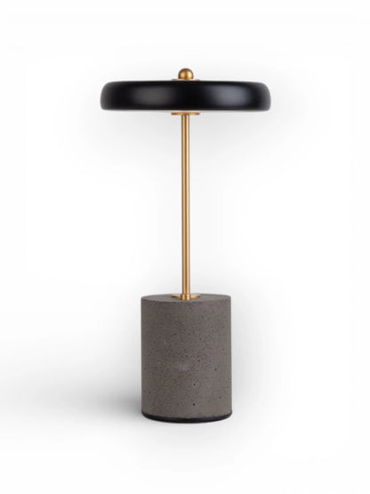Acculamp Seta Zwart Metaal/Beton - 30 cm
