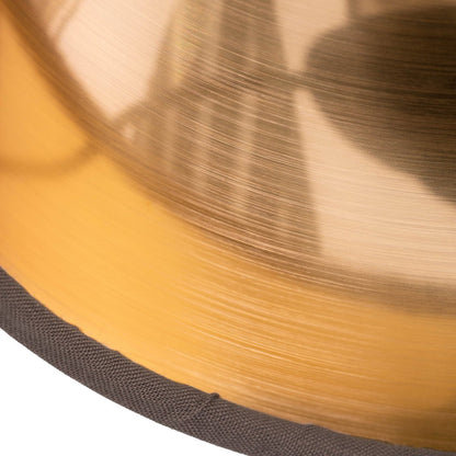 Vloerlamp Maron Satijn/Bruin - 153 cm (E14)