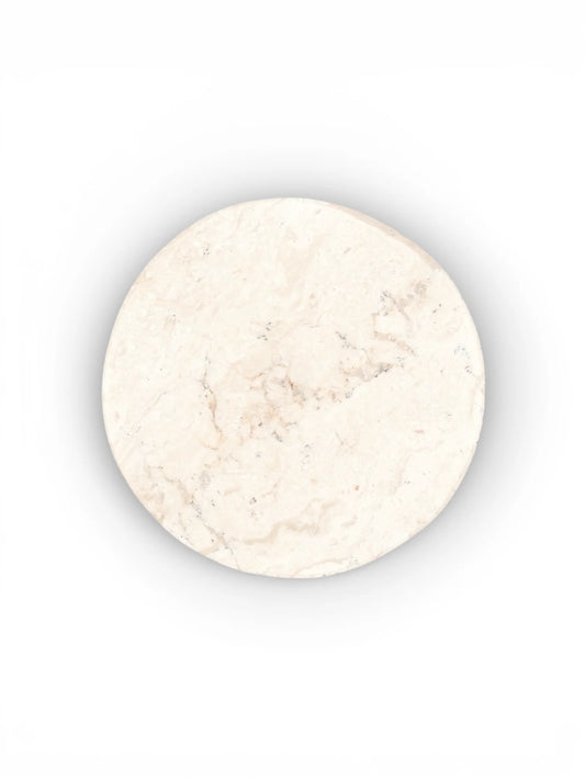 Onderzetters Ranuka Marmer Wit Rond (Set van 4/8)