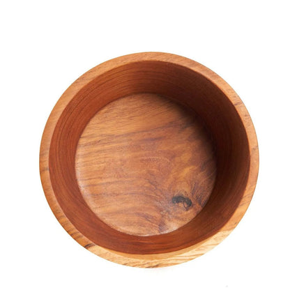 Teak schaal Popcorn naturel