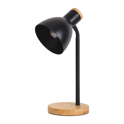 Bureaulamp Marie Zwart Hout/Metaal - 36,5 cm (E14)