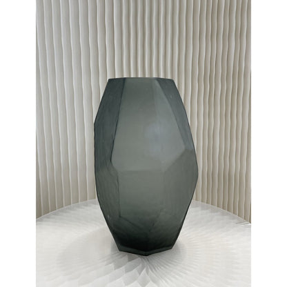 Glazen vaas Stone smoke rookgrijs Groot