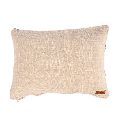 Kussenhoes Cacao patchwork natuurlijk bruin