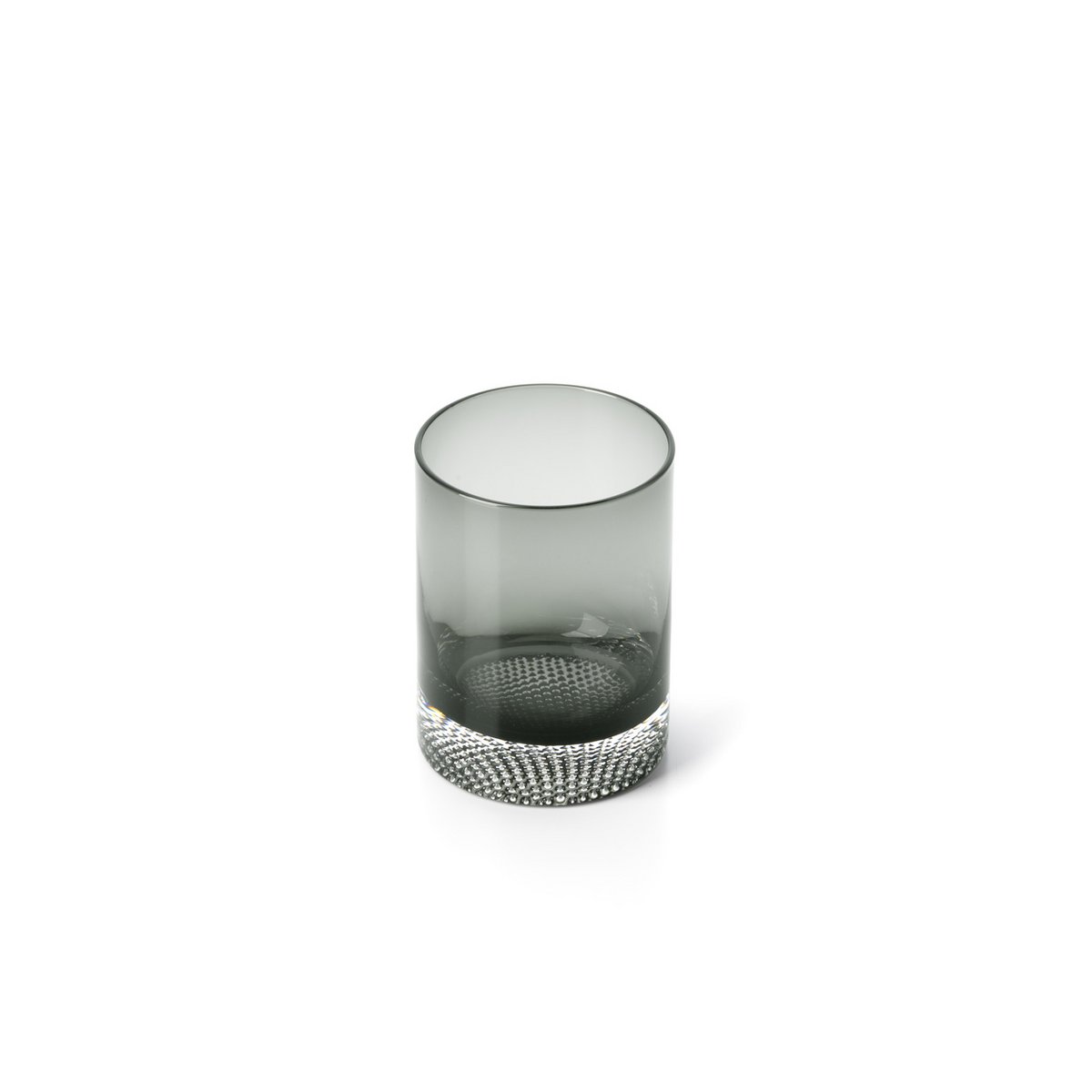 Glazen tumbler Dot rokerig grijs