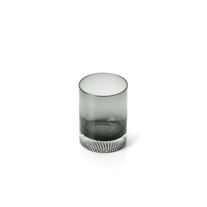 Glazen tumbler Dot rokerig grijs