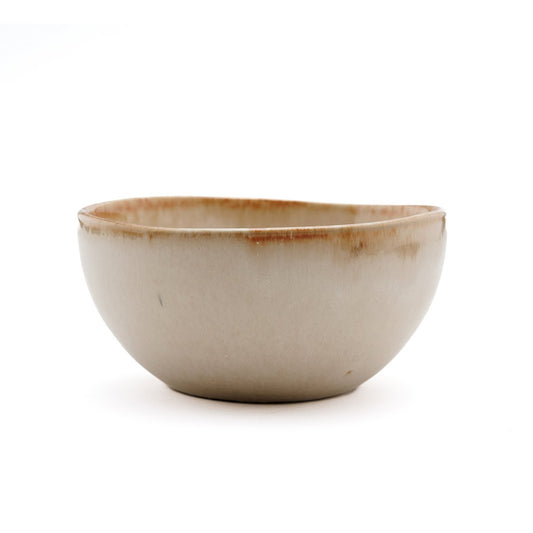 Porseleinen kom Cascais-kom naturel