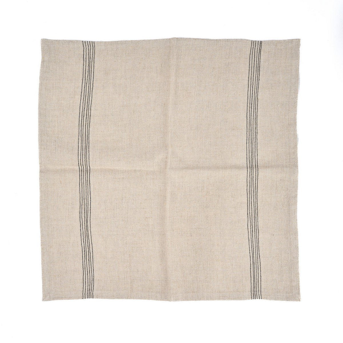 Linnen servet Biscuit natuurlijk zwart - 45 cm
