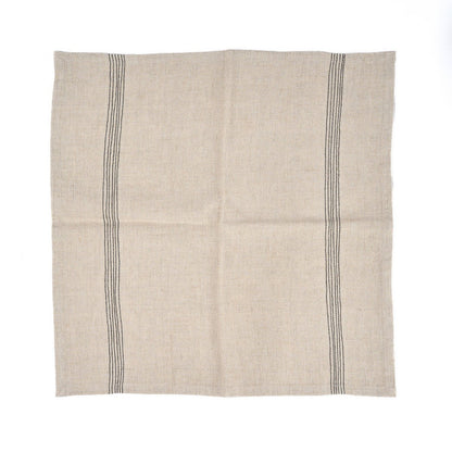 Linnen servet Biscuit natuurlijk zwart - 45 cm