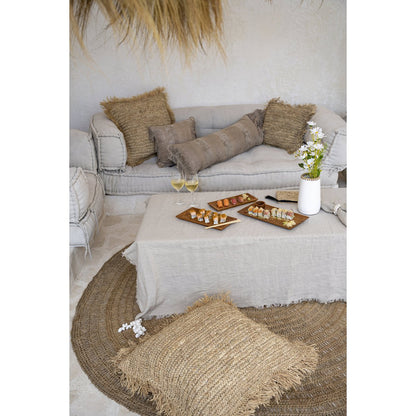 Linnen tafelkleed beige - 150x200 cm