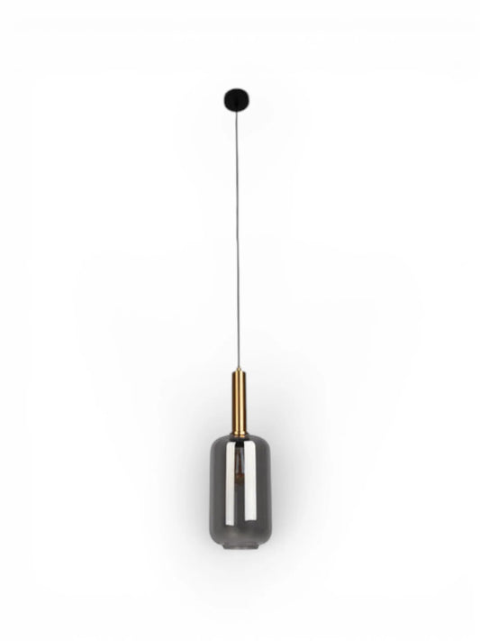 Hanglamp Fumo 1-Lichts Zwart - 150 cm (E27)