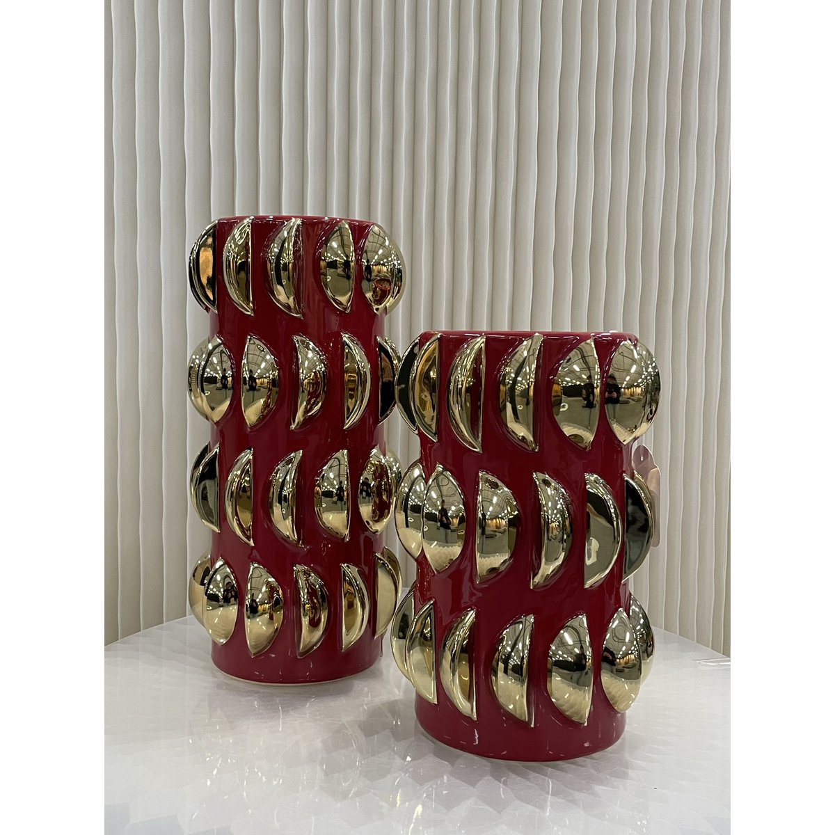 Porseleinen vaas Cv11654-10 rood