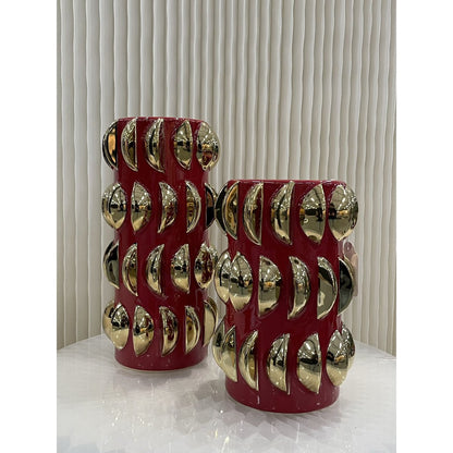 Porseleinen vaas Cv11654-10 rood