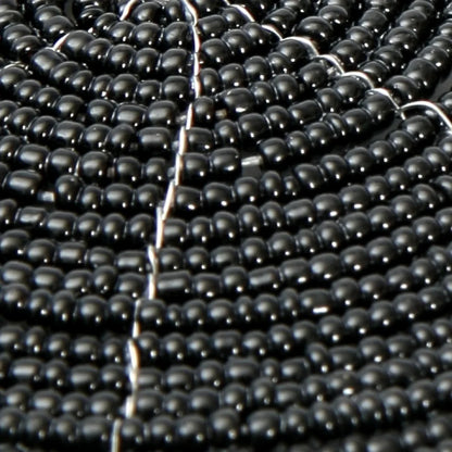 Kralen onderzetter Beaded zwart - 10 cm