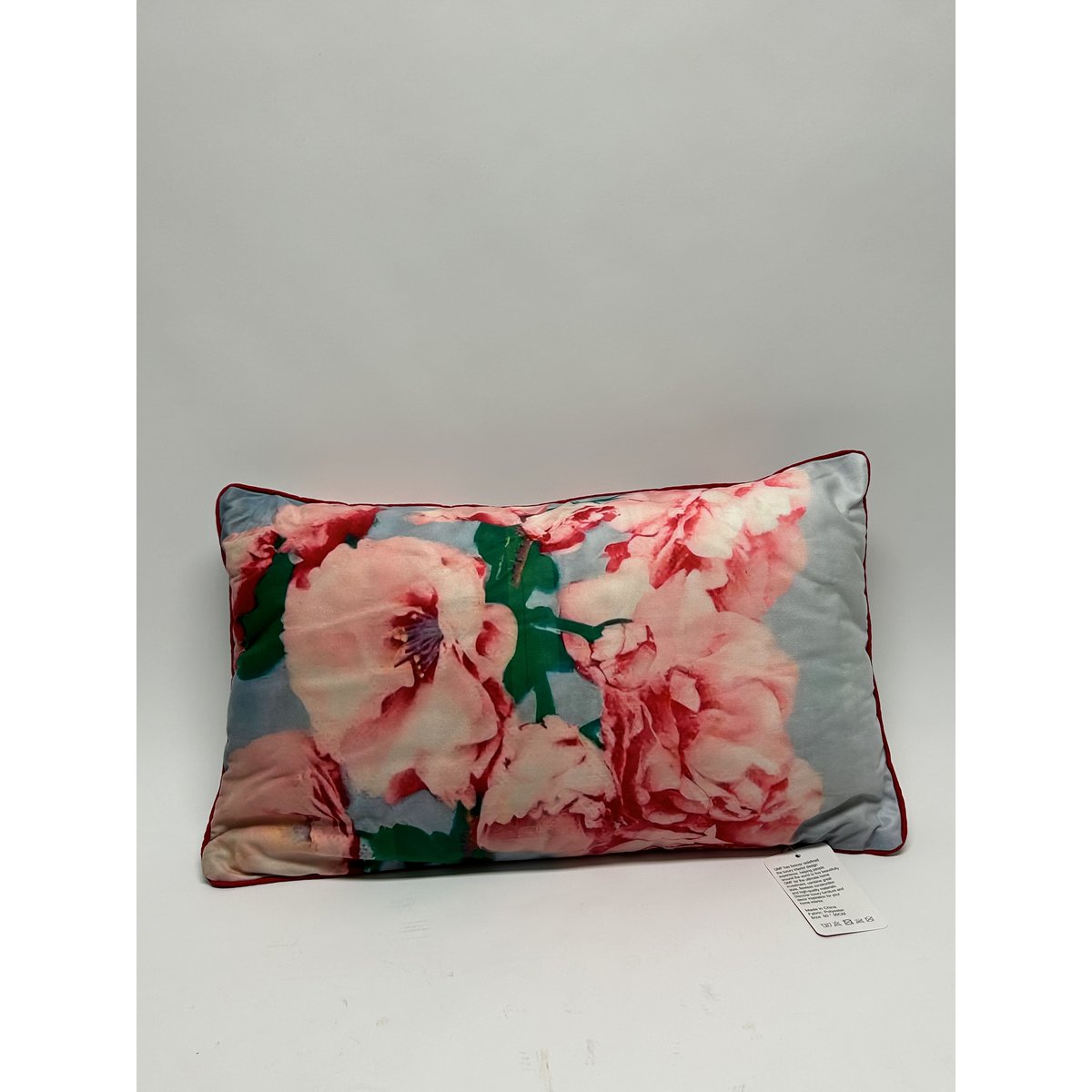 Sierkussen Bloemen roze - 50 cm
