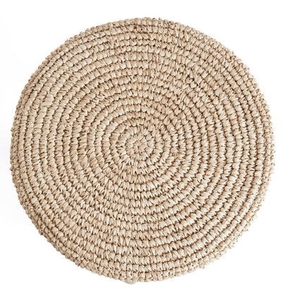 Raffia barkruk naturel