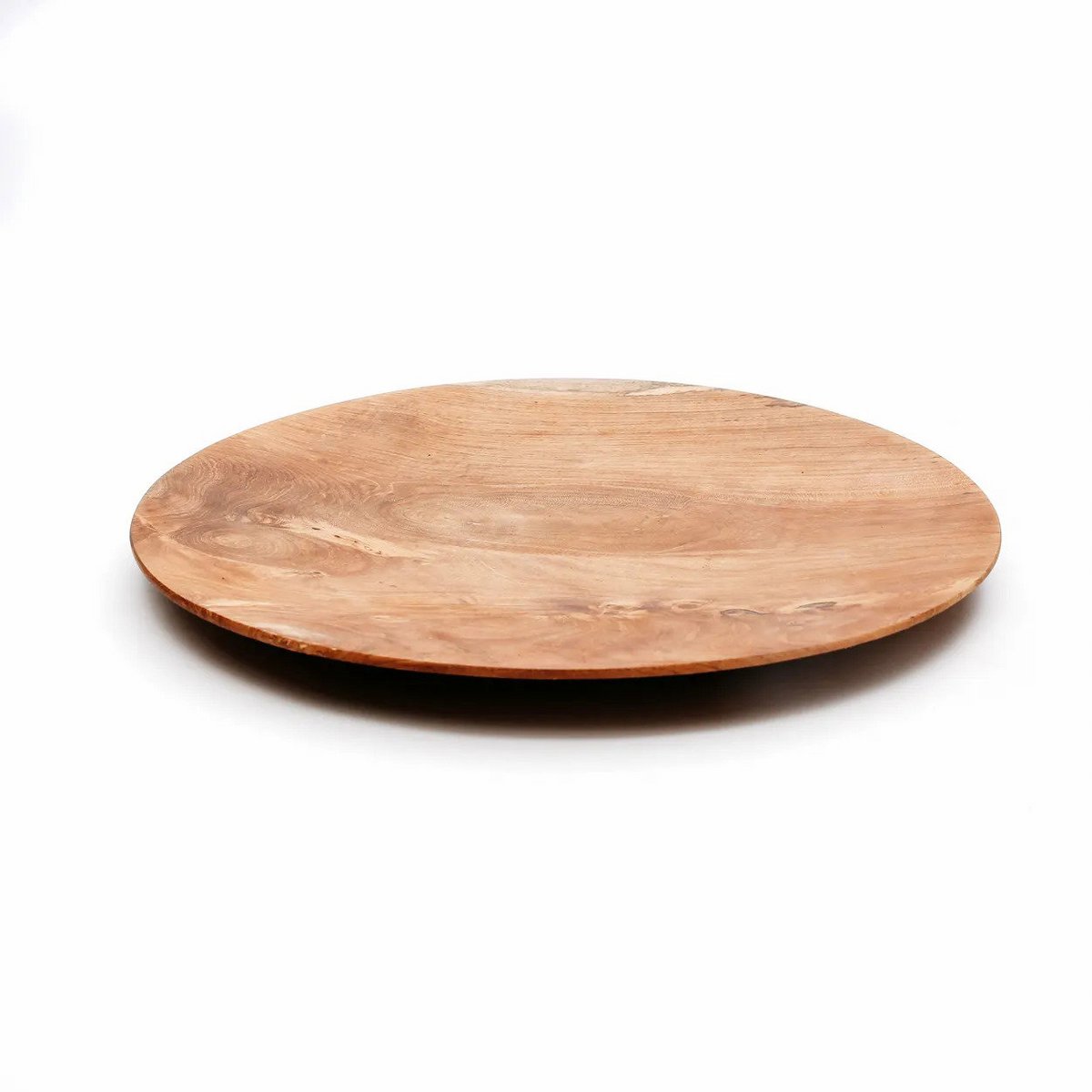 Teakhouten ronde plaat Root plate natuurkleur - M