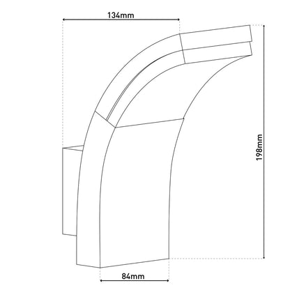 LED Buitenlamp Wand Orbis Antraciet