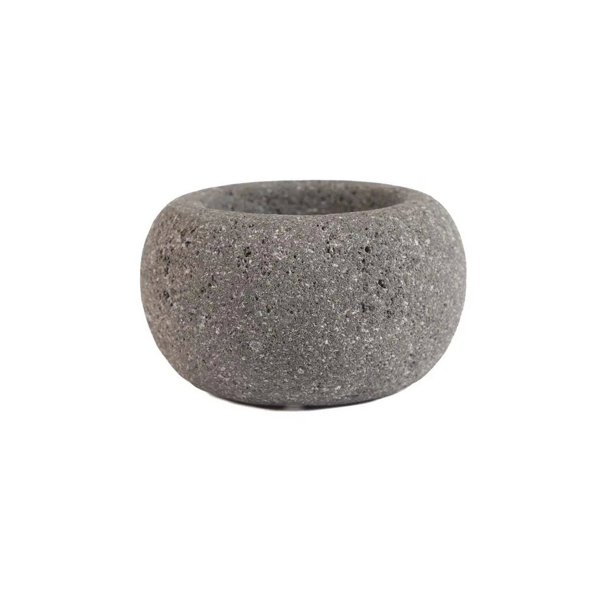 Lavasteen zoutkom Lava stone bowl zwart