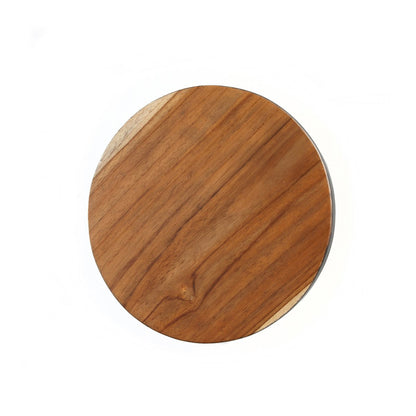 Massief teak taartstand Bondi natuurlijk zwart - M