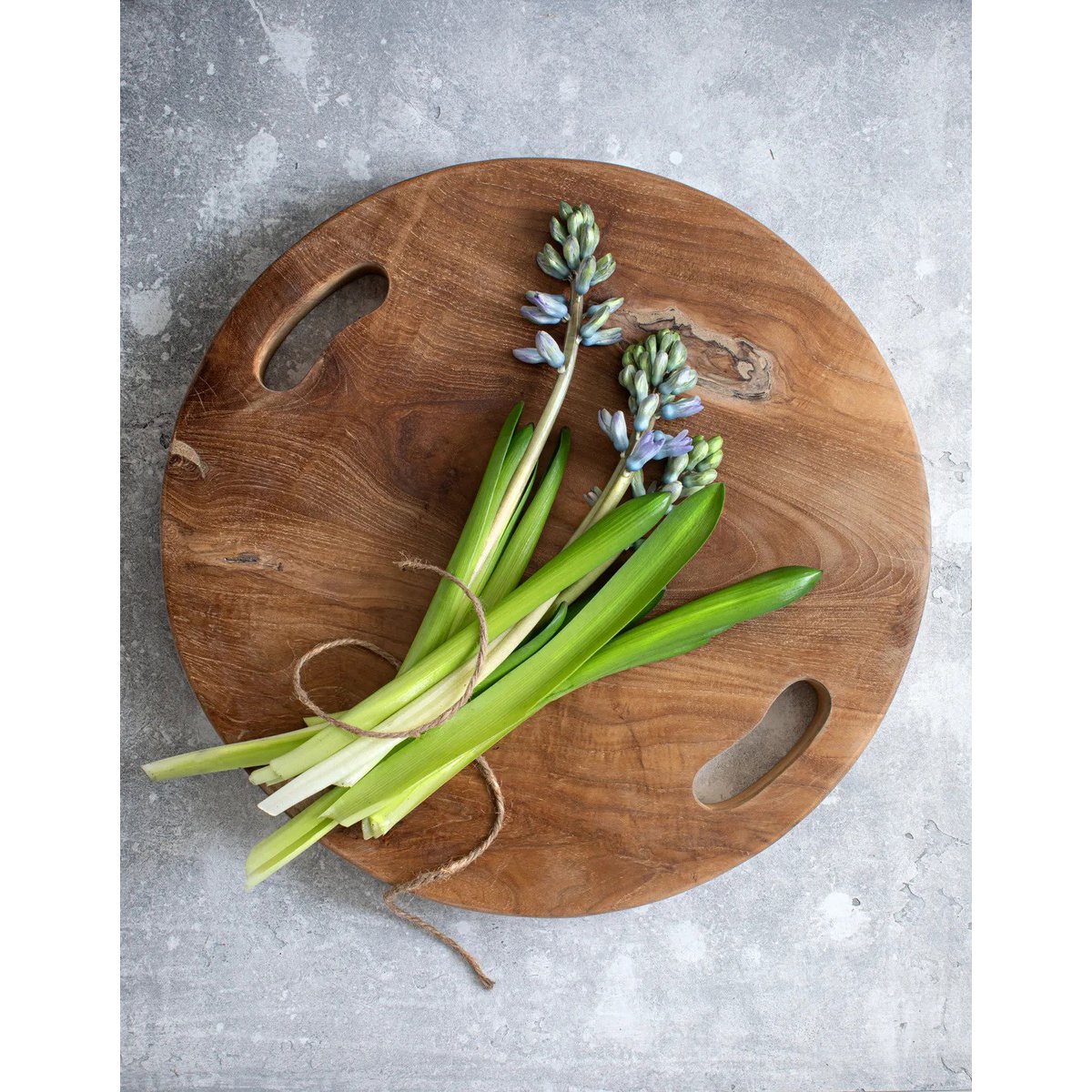 Teak dienblad Root tray naturel - M