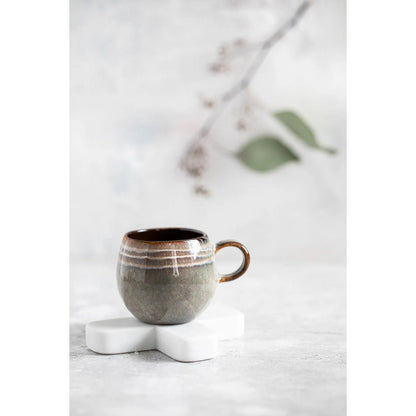 Porseleinen espressokop Comporta bruin (set van 6)