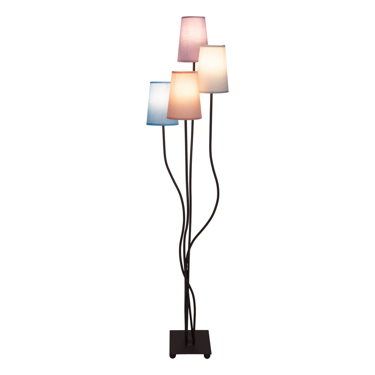 Vloerlamp Boho 4-Lichts Kleurrijk - 140 cm (E14)