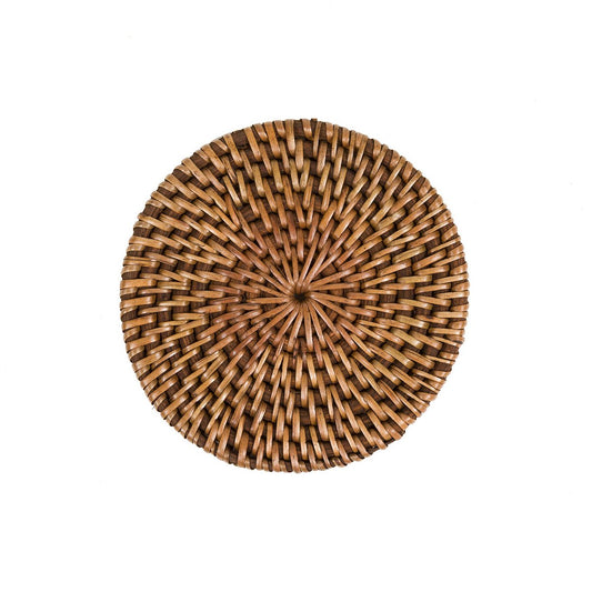 Rattan onderzetter The colonial coaster natuurlijk bruin