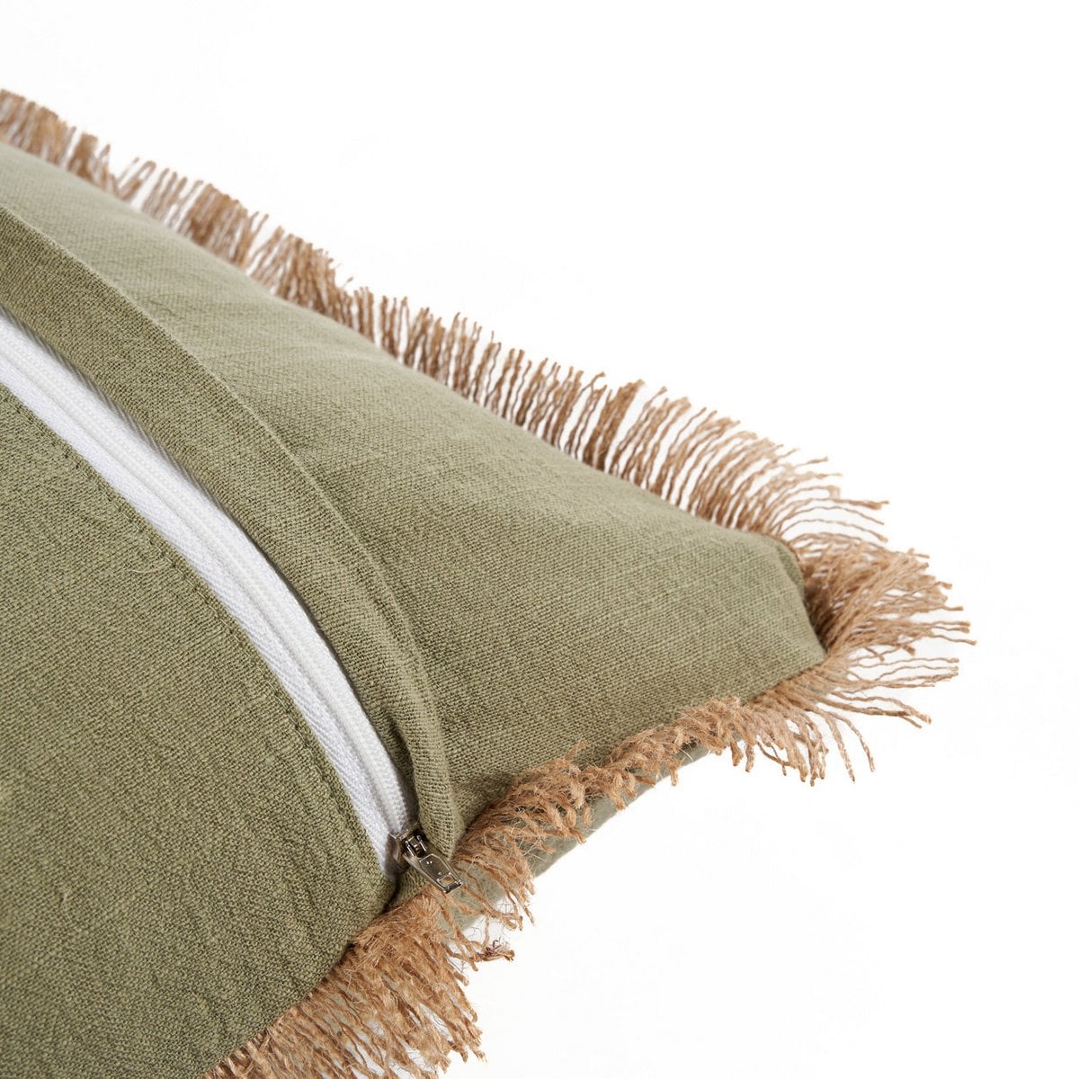 Katoenen kussenhoes Tropical breeze bosgroen