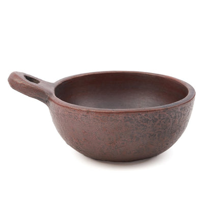 Terracotta kom met handvat Etnische terracotta - M