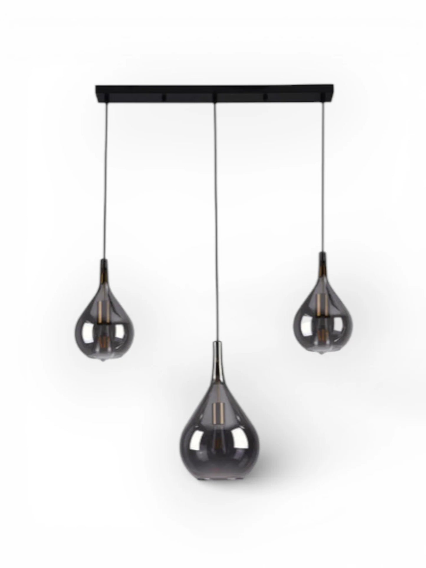 Hanglamp Gota 3 - Lichts Rookglas - 88 cm (E27) - OutHome